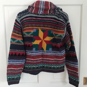 Vintage wool Southwestern cardigan